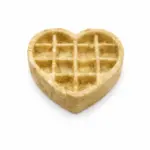 3" Buffalo Collagen Heart Waffle - Edible “Lick Mat” (10pc pack) - Image 3