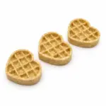 3" Buffalo Collagen Heart Waffle - Edible “Lick Mat” (10pc pack) - Image 2