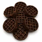 3" Buffalo Collagen Waffle - Edible “Lick Mat” - Brown (8pc pack)