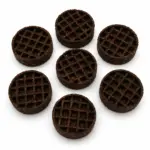 3" Buffalo Collagen Waffle - Edible “Lick Mat” - Brown (8pc pack) - Image 5