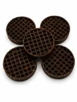 6" Buffalo Collagen Waffle - Edible “Lick Mat” - Brown (4pc pack)