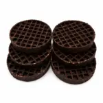 6" Buffalo Collagen Waffle - Edible “Lick Mat” - Brown (4pc pack) - Image 5