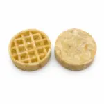 3" Buffalo Collagen Waffle - Edible “Lick Mat” - Natural (8pc pack) - Image 4