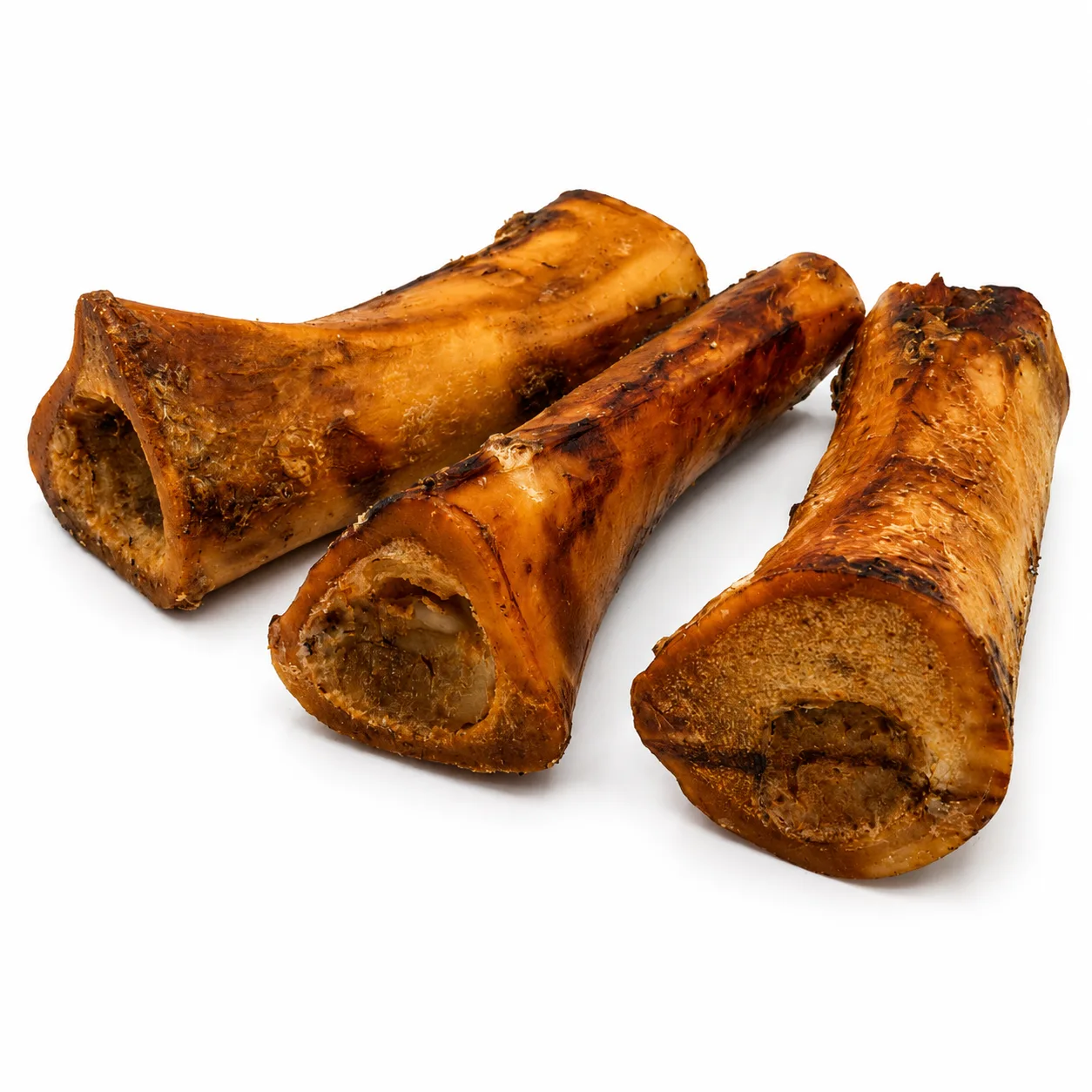 Large Marrow - 3 SMOKED Large Marrow Bone 8" - Canadian Beef (10 pc) - Image 1