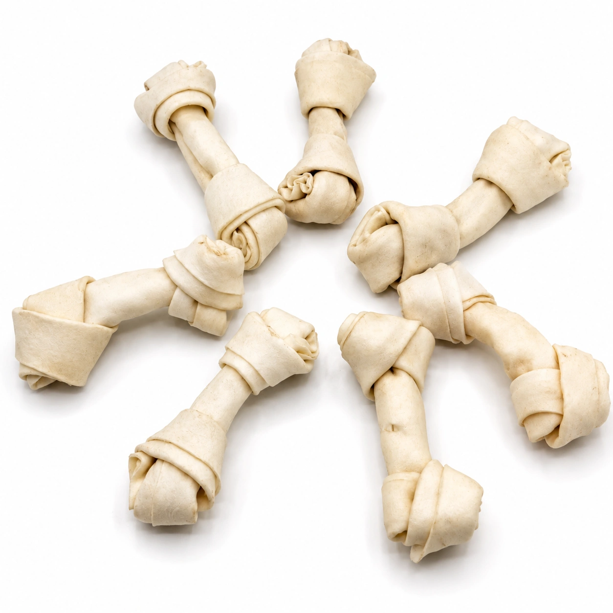 Puffed Knotted Bone - mini - 5 inch 5" Buffalo Puffed Knotted Bone Small (30pc pack) - Image 1