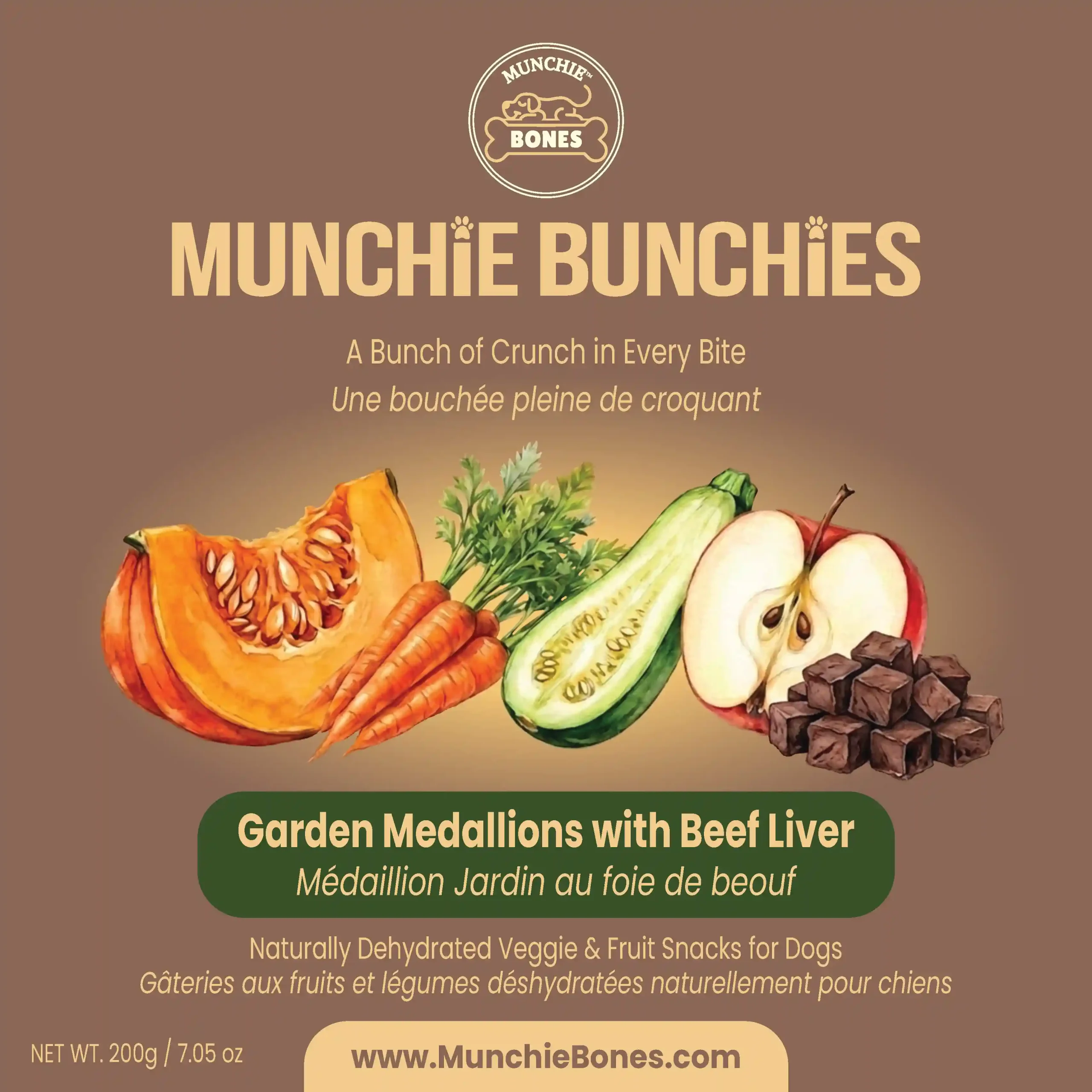 Garden Medallion + Liver - Front Garden Medallions with Beef Liver & Superfood Herbs - Image 1