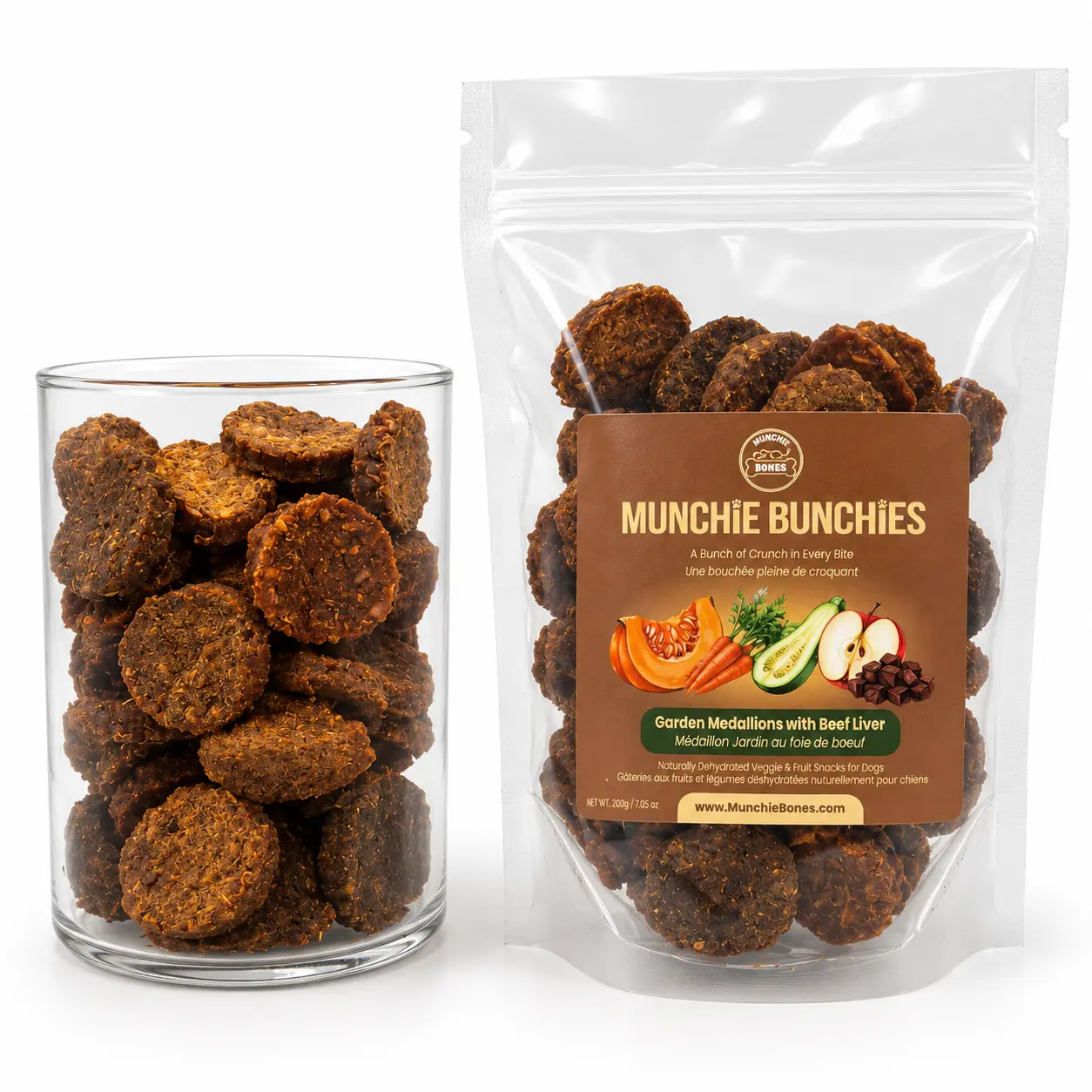 Garden Medallions with Beef Liver & Superfood Herbs - 1 Garden Medallions with Beef Liver & Superfood Herbs (5 x 200g) - Image 1