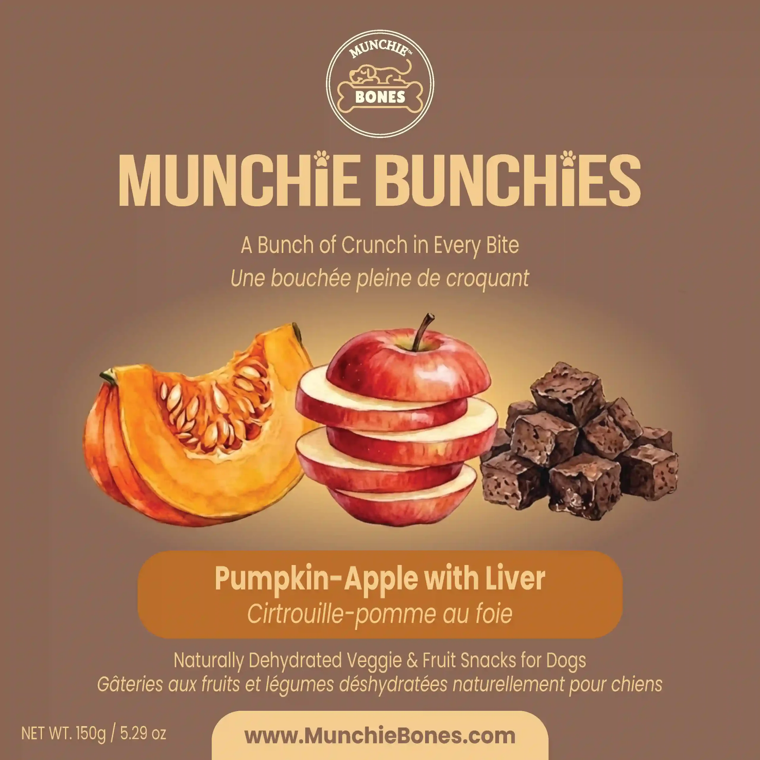 Pumpkin-Apple-Liver glazed - Front Pumpkin Apple with Beef Liver & Superfood Herbs - Image 1