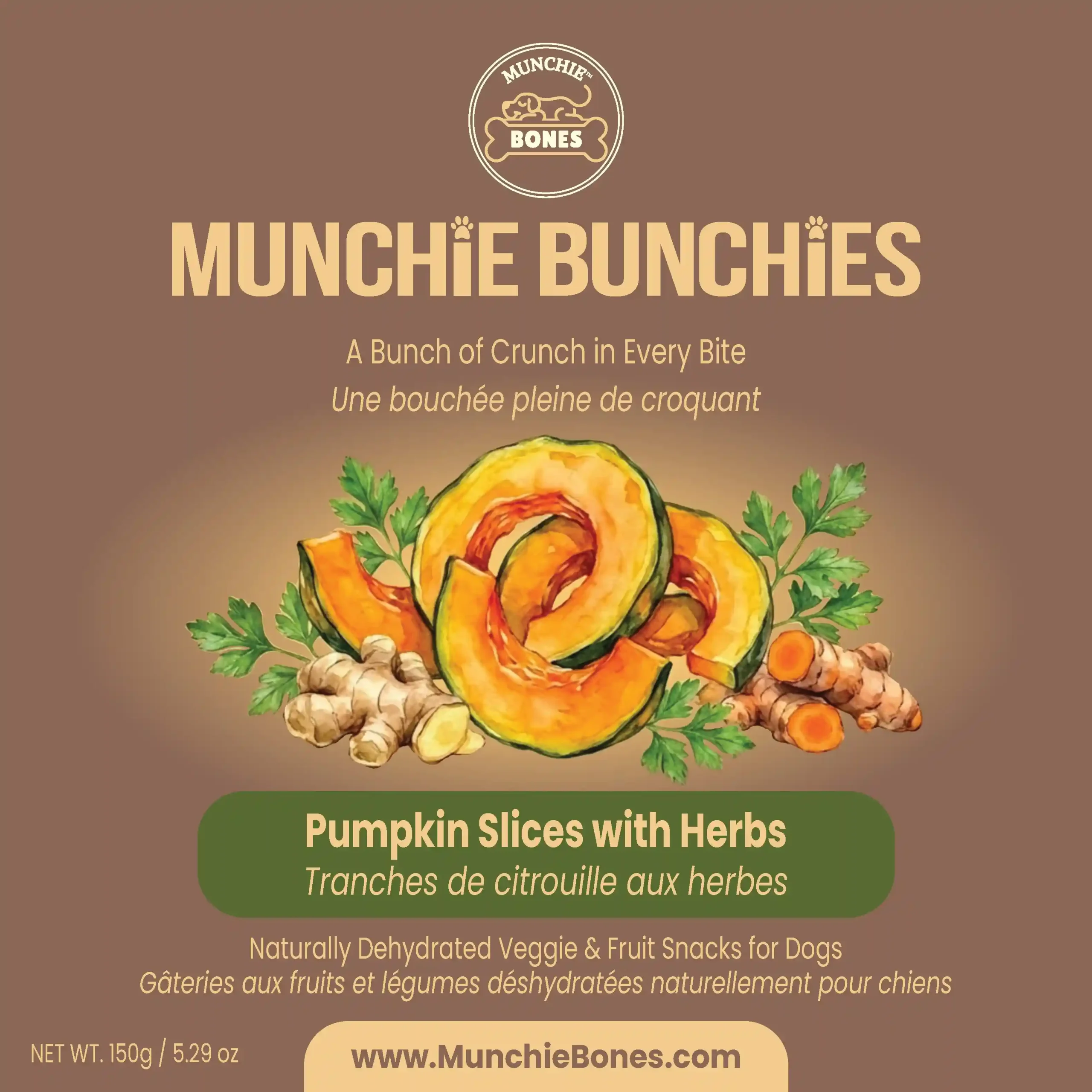 Pumpkin Slices and Herbs - Front Pumpkin Slices with Herbs - Image 1